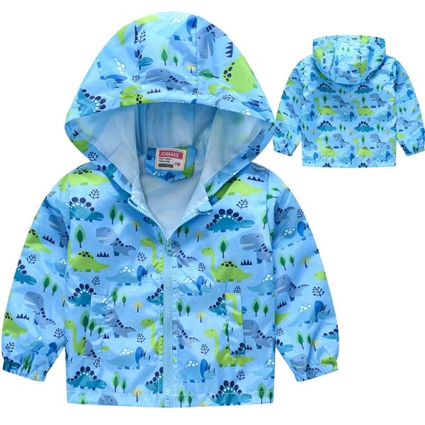 

children autumn spring kids outerwear coats cute dinosaur cartoon jackets for baby boys girls windbreaker 17t 220721, Black