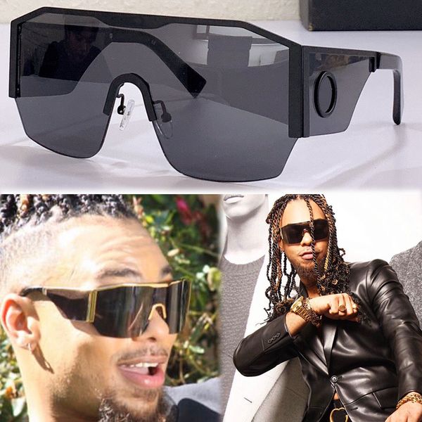 

designer halo shield sunglasses this v2220 features a dynamic wraparound cylindrical shield lens flat metal frame modern design with an orig, White;black