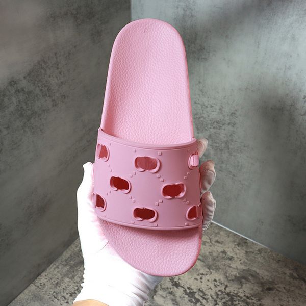 

2022 summer women's slippers men's designer slippers floral damask flat sole slippers cuffs casual fashion beach shoes sandals loa, Black