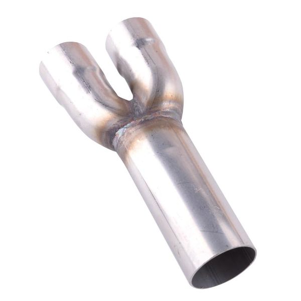 

manifold & parts 2-1 ehhaust merge collector adapter y inlet outlet pipe tube flange header single 1.75''od dual 1.5''id