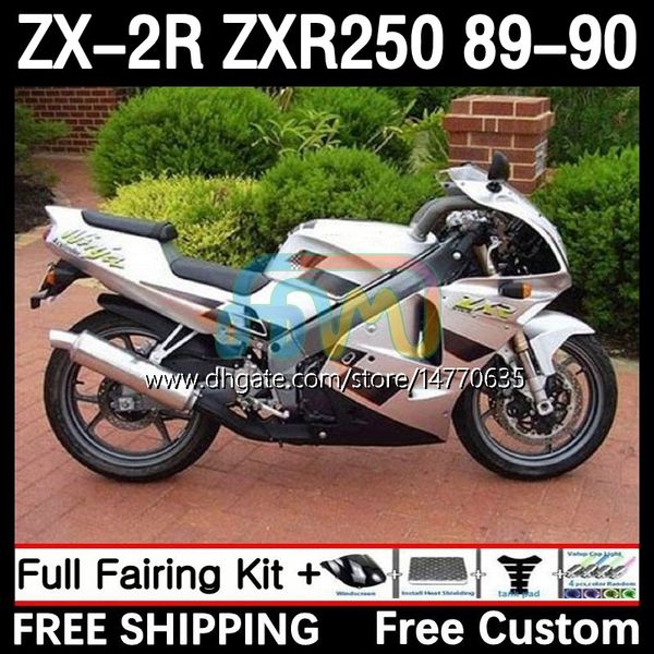 Corpo de motocicleta para Kawasaki Ninja ZX2R ZXR250 ZX 2R 2 R R250 ZXR 250 89-98 BODYWORK 8DH.80 ZX2 R ZX-2R ZXR-25