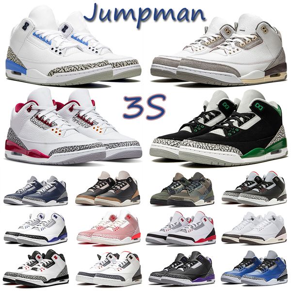 

jumpman 3 men women basketball shoes 3s unc pine green laser orange fire red dark iris mens sport sneakers outdoor trainers