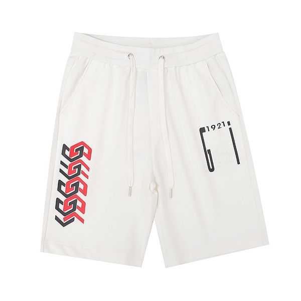 

2022 mens designer shorts summer beach pants men sports jogger pant fashion letter pattern print loose streetwear cotton shorts size m-2xl, White;black