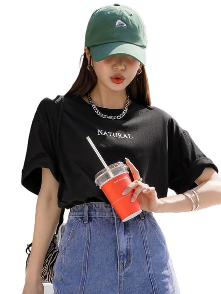 

dazy letter graphic drop shoulder t-shirt v2gz#, White