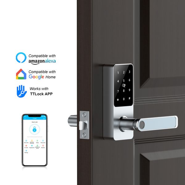 

ttlock bluetooth smart home fingerprint digital door lock for apartments