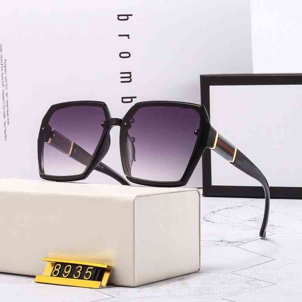 

sunglassnew box sunglasses personalized gradient large frame sunglasses fashion export, White;black