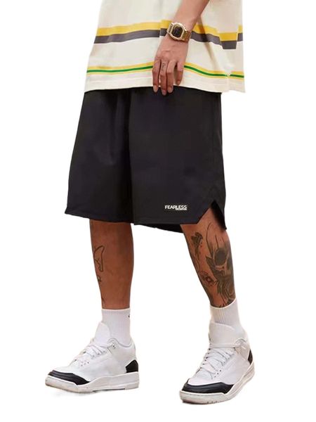 

men letter patch detail shorts 59jj#, White;black