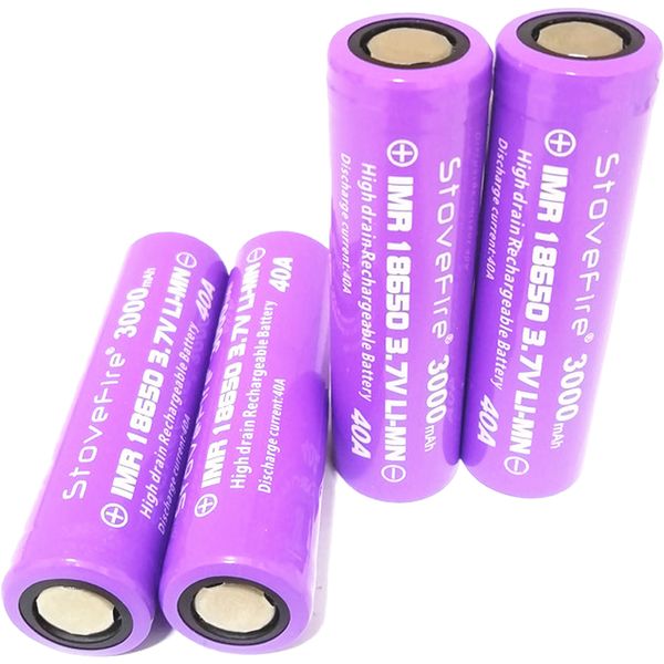 IMR 18650 3000 mAh 5C Power Batterie 3,7 V wiederaufladbare Lithium-Batterie, Stovefire Hohe Qualität 100 %