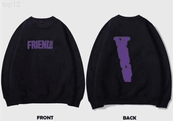 

european 2021 and american fashion brand sweater long sleeve men's round neck co ed student couple coat, Black