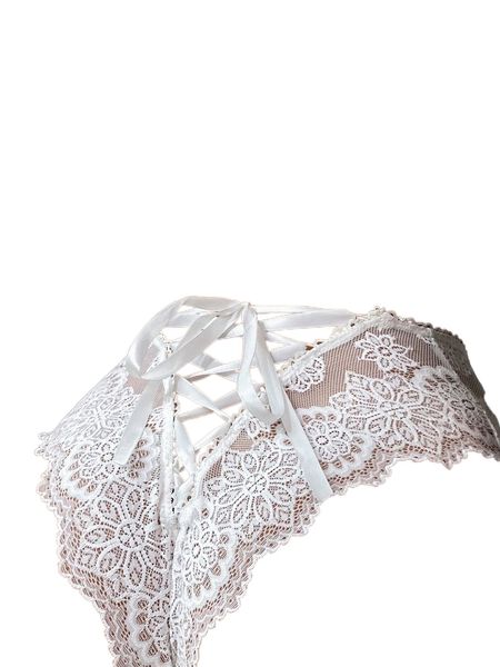 

floral lace panty p9xw#, Black;red