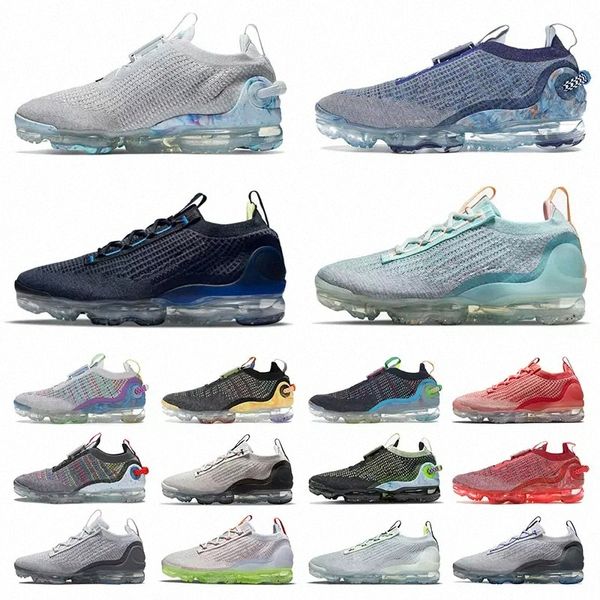 

vapourmax 2021 fly knit fk 360 tn plus women mens running shoes 5.0 oatmeal white off black particle grey obsidian racer blue arctic pink tr