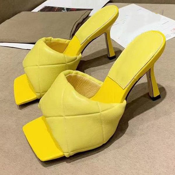 

2022luxury high heels shoes sandals classic clover pattern slipper ladies summer fashion slippers rubber soles sandals for women03, Black