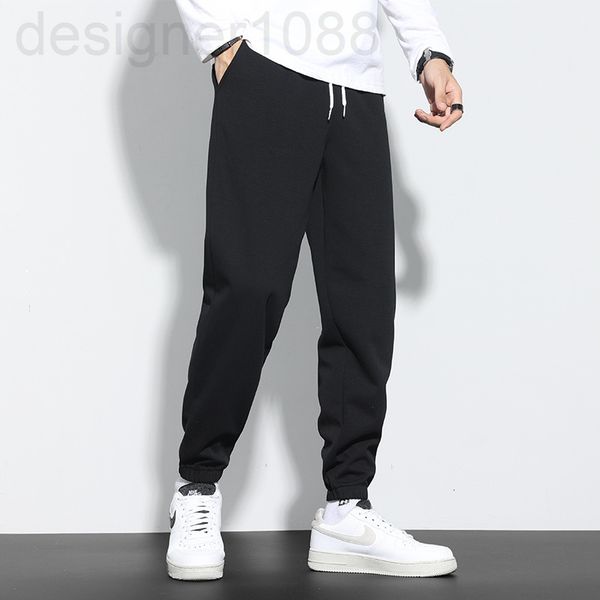 

men's pants designer men loose leggings korean fashion pants spring sports casual so8h, Black