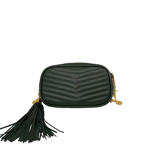 

fashion bag tassel zipper bags handbag for woman camera fandbags designers satchel genuine leather thread chains handbags shoulder elling wh