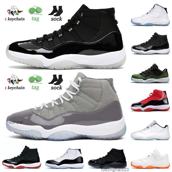

wholesale jumpman 11 11s jubilee basketball shoes 25th anniversary cool grey bred concord citrus low legend blue gamma snake green space air