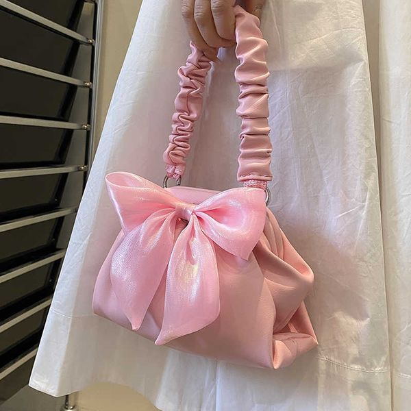 

evening bags nova gravata borboleta doce pequeno couro do plutÃ´nio bolsas e femininas 2022 verÃ£o moda tendÃªncia marca de luxo corrente ombro