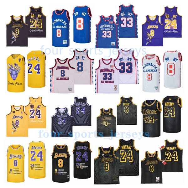 

ncaa movie basketball jerseys bryant mcdonald hs all american throwback cren shaw men size s--xxl, Black;red