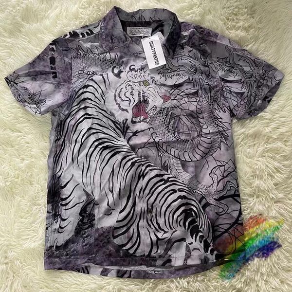 

2022ss shirt men women vintage hawaii t-shirt tees, White;black