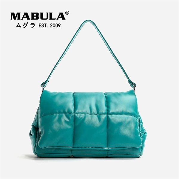 

mabula simple design quilted leather tote shoulder bags square women crossbody with removable strap clutch handbags 220608