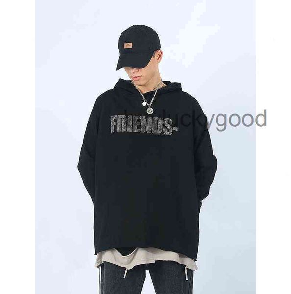 

brand hoodie trendy v better diamond for men and women couples big loose casual lazy coat trend qu6q, Black