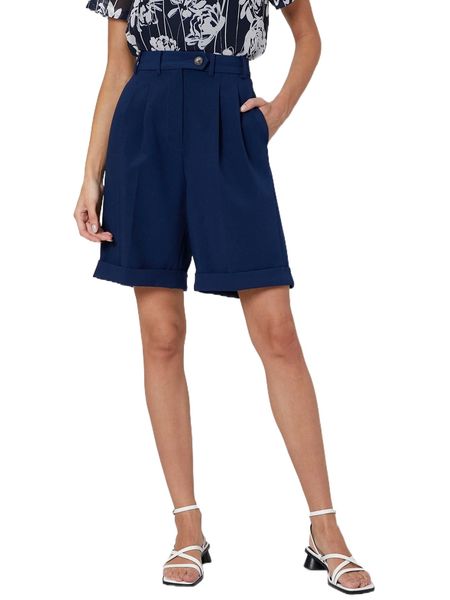 

motf premium viscose loose bermuda shorts c4e5#, White;black