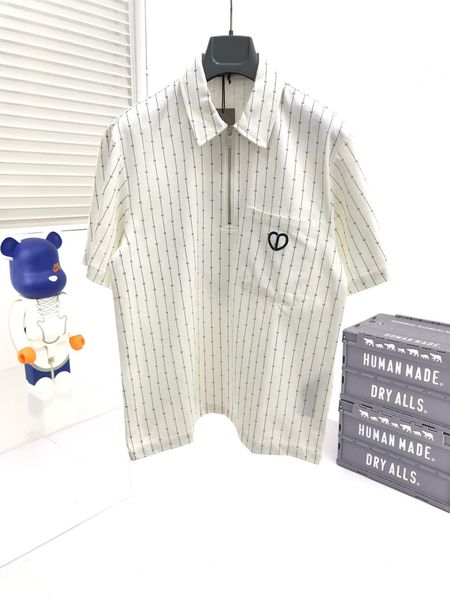 

2022ss 100 cotton mens golf polo shirt polo blank embroidered camisas polyester men quantity turtleneck x5g9074, Black;brown