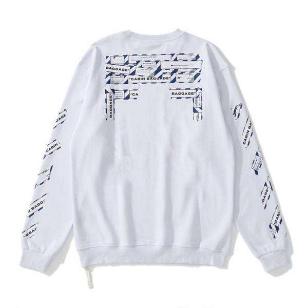 

offs mens classic sweatshirts designer fashion hoodies loose pullover hip hop oil paint back arrow x women hooded casual hoodie black white