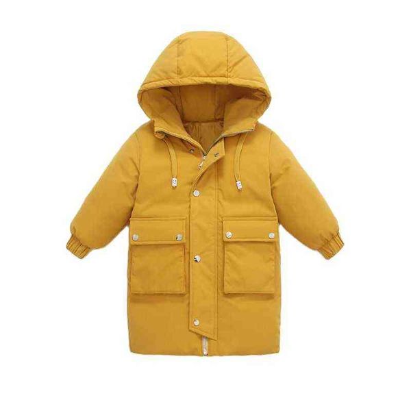 

lzh 2021 children's clothing fashion winter jacket for girls clothing baby boys jackets thicken kids down jacket 4-10 year jackets j220, Blue;gray