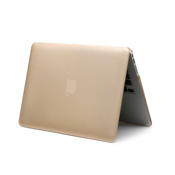 Touch Bar ile MacBook Air Pro için Altın Metal Kabuk Dizüstü Bilgisayar Kılıfı 12 13 15 16 inç A1932 A1466 A1706 A2141 A2337 A2338 A2179