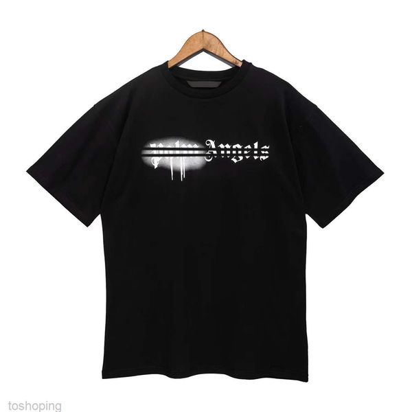 Designer di T-shirt di lusso Marca Palms Angels Angel t Shirt Pa Abbigliamento Spray Lettera Manica corta Primavera Estate Tide Uomini e donne Teeb