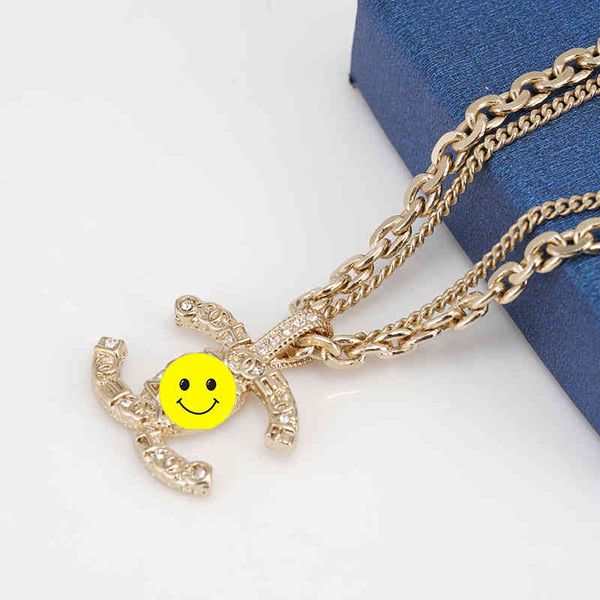 

small thick gold xiang d di jewelry2022 luxury brand fashion design versatile necklace, Silver