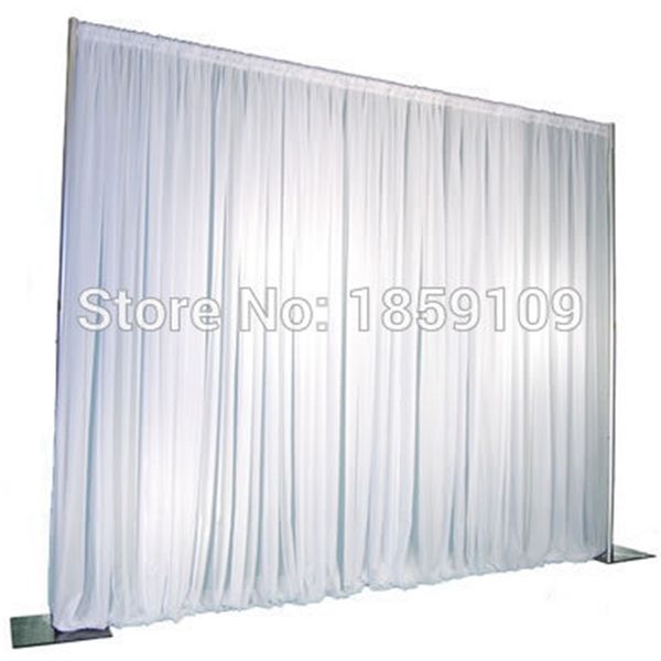 

3m3m wedding drapery curtain pipe standwedding decor pipe framewedding flower standstainess steel wedding backdrop stand t200115