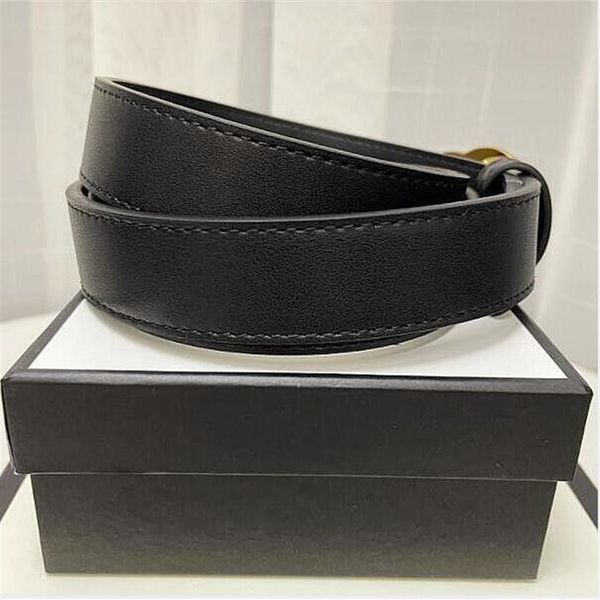 

2021 fashion big buckle genuine leather belt with box designer men women hi241i, Black;brown