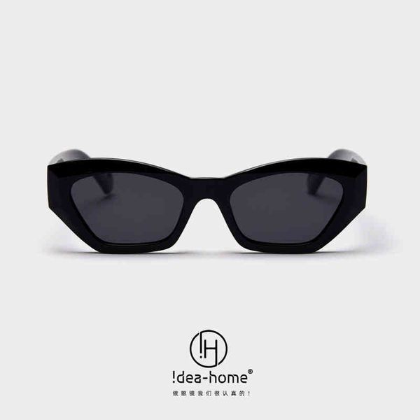 

tr1974 new tr90 polarized women's personality fashion small frame irregular sunglass, White;black