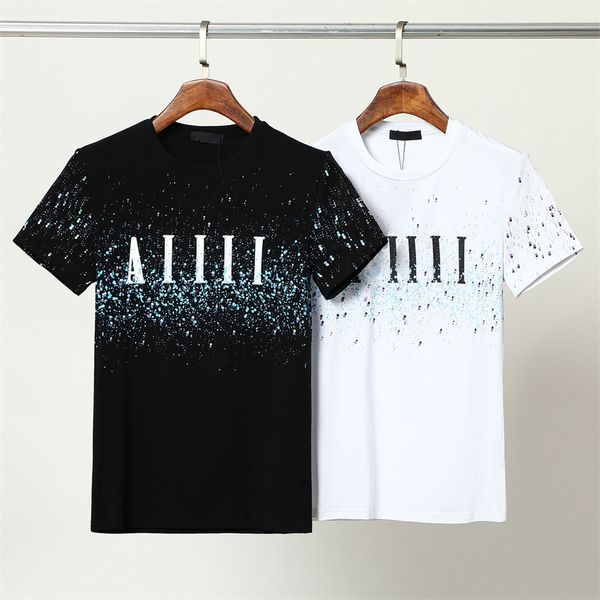 

designers men's t shirt casual man and women loose tees with letters print short sleeves fashion men tshirt 619, White;black