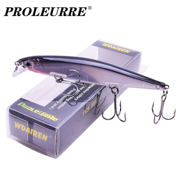 Proleurre Angelköder, 11 cm, 138 g, sinkende Minnow-Wobbler, künstliche Kunststoffköder mit Haken für Bass, Hecht, Karpfen, Swimbait Tackle 220726