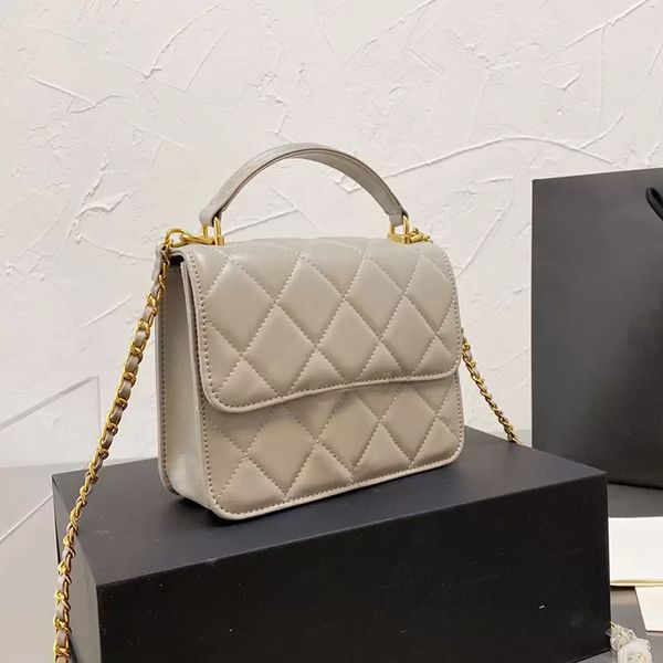 

classic mini tiny cross body bags trendy genuine leather handle totes flap case with matelasse chain crossbody vanity clutch pouch purses la