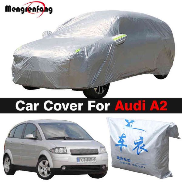 

car cover for audi a2 outdoor anti-uv sun shade rain snow resistant auto cover dustproof w220322