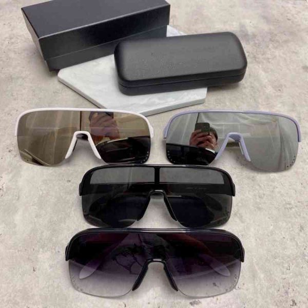 

sunglasses alexandria style ins net red same super light large frame sunglasses conjoined lenses women am0294 fvnr, White;black