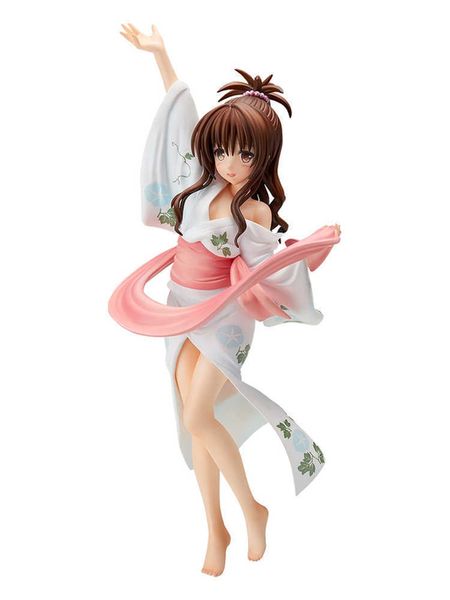 

huiya01 anime to love ru darkness gril yuuki mikan yukata ver. pvc action figure figures collection model toys q0722