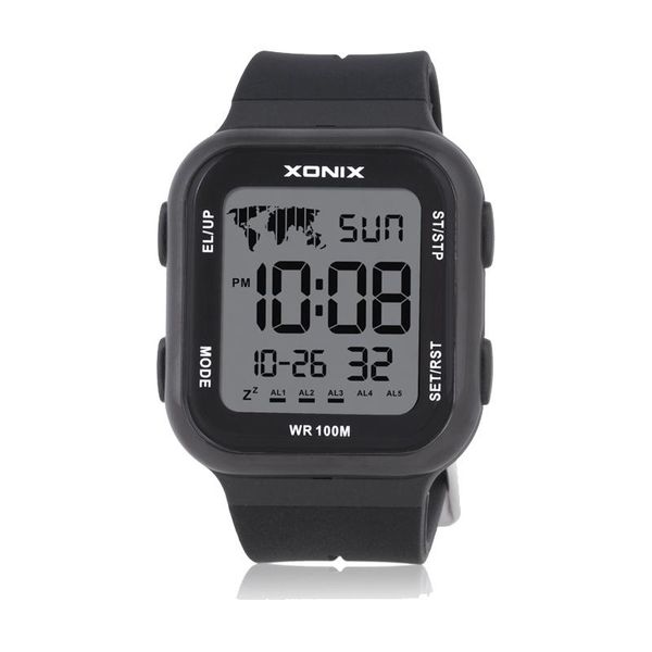 Orologi da polso XONIX Uomo Donna Dual Time Orologio sportivo Multifunzione digitale 5 gruppi di allarmi Impermeabile 100 m Nuoto Orologio da polso subacqueo