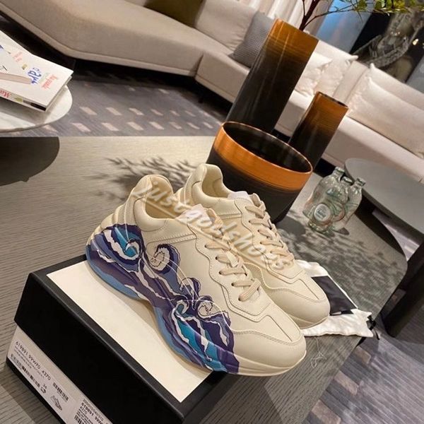 

2021 european embroidery couple style casual shoes low-sports men's and women's snake print red sole sneakers 35-45 size, Black