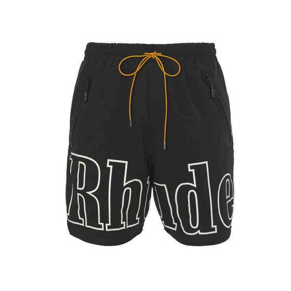 

fashion rhude same summer sports shorts men's and women's 5-point loose casual boys' basketball pants 7ef3, White;black