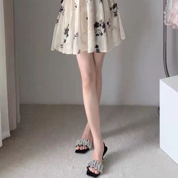 

2022 aw womens high-heeled shoes luxury sandals point toe two ankle buckles ladies rivets dress high heels, Black