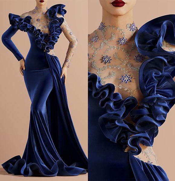 

mysteric evening dresses velvet v neck long sleeves hollow floor length 3d lace elegant beaded appliques sequins celebrity party prom dress, Black;red