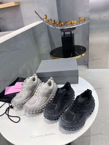 

2022 new designer men women brand casual shoes platform defender sneakers beige rubber black tire shoes stars loves mens trainers dad tank t