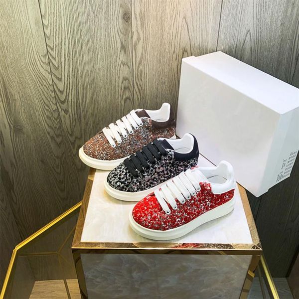 

desinger kids shoes winky red black brown sports sneakers boys girls matching footwear with box arrival spring shoe bling princess271c