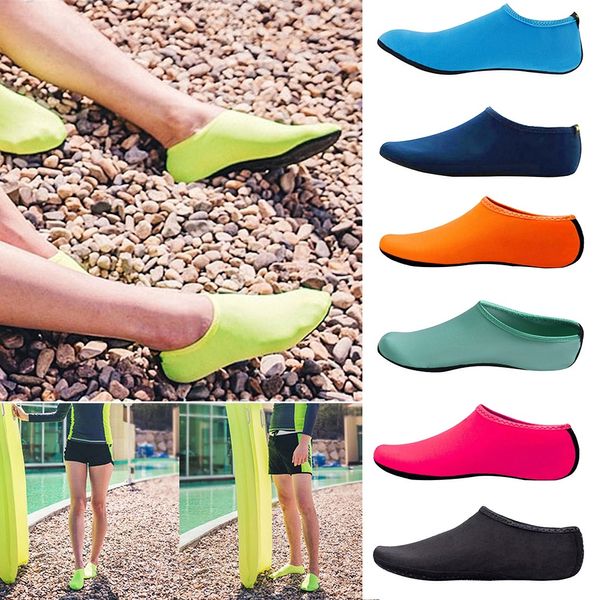 Unisex Wasserschuhe Schwimmen Diving Socken Sommer Aqua Strand Sandalen flache Küste Nicht-Rutsch-Sneaker-Socken Pantoffeln