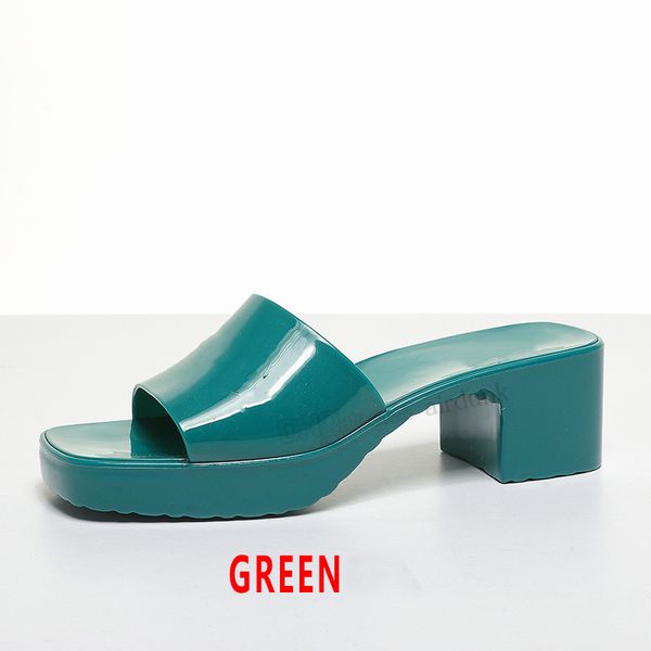 

new brand woman slipper sandals quality designer lady summer fashion jelly slide high heel slippers luxury casual shoes womens leather, Black