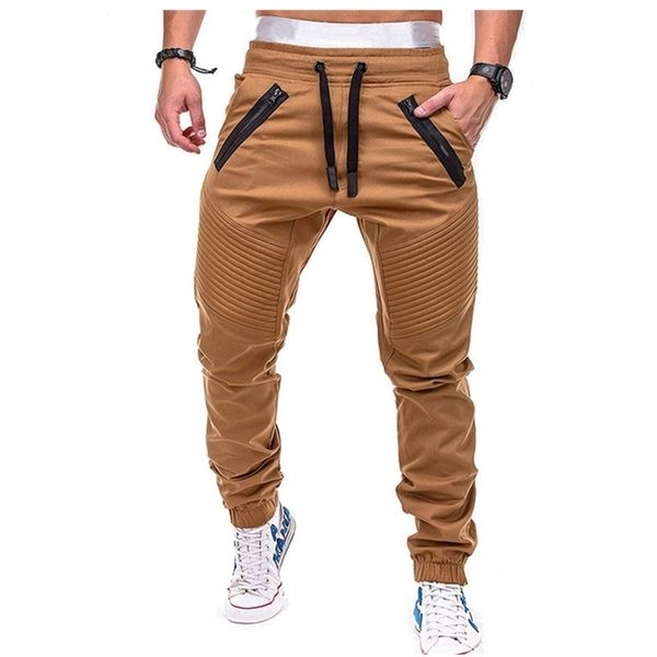 Nuevos pantalones casuales para hombres Jogging Fitness Overoles T200319